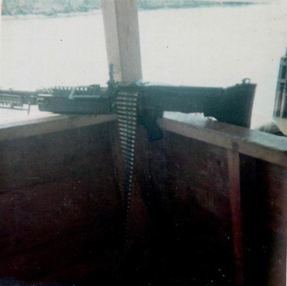 M-60 In Corner Bunker At Binh Hoa Barge Site