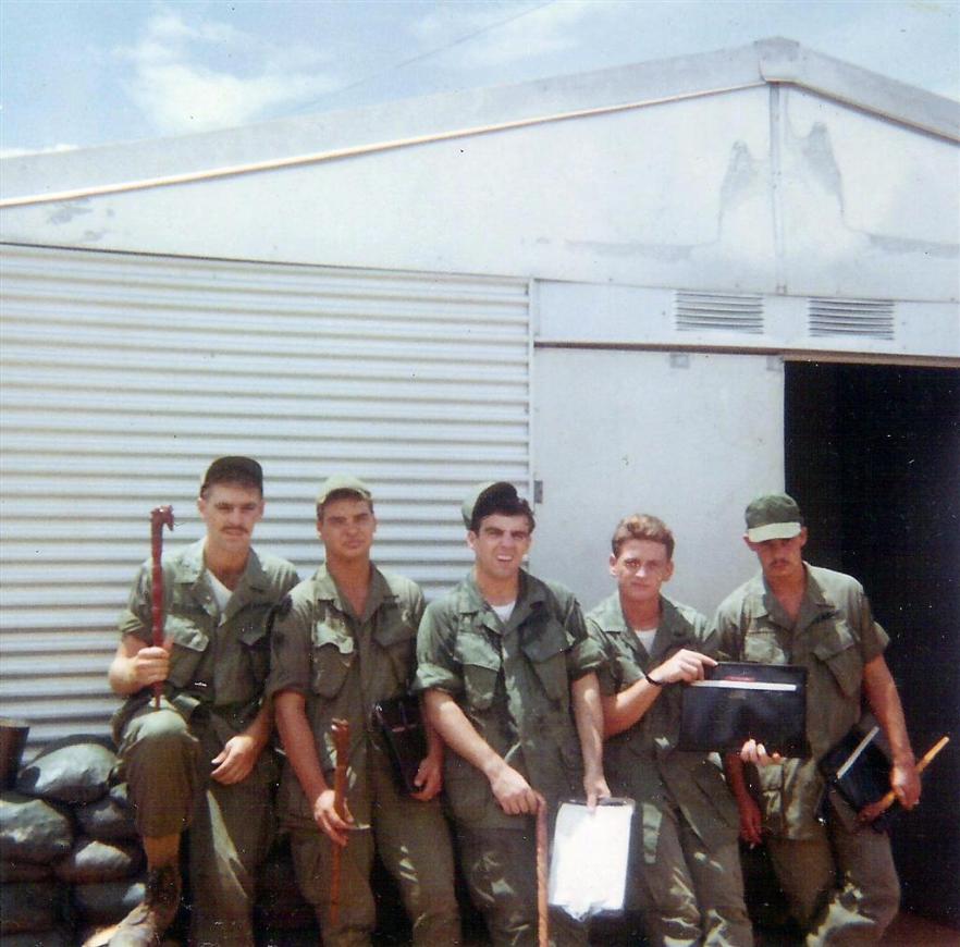 402nd Short Timers - LtoR - Stan - Barry Nye From PA - Norton - Richard Rundle From IL - Last Guy Unsure Of Name